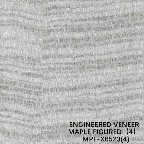 De hotel Opnieuw samengestelde Esdoorn Voorgestelde Houten Goede Prijs van Vernisjex6523 Geverfte Grey Color Slice Cut Technics van de Vervaardiging van China