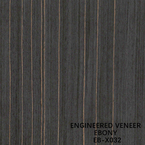 Decoratief Ebony Engineered Wood Veneer X032 2500x640MM voor Buitensporig Triplex ISO
