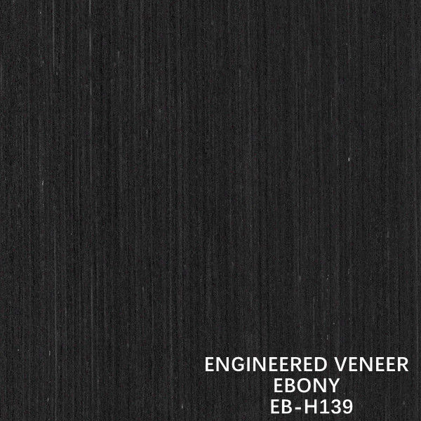 Samengestelde Ebony Wood Veneer Straight Fineline-Korrelh139 Donkere Kleur voor Triplex