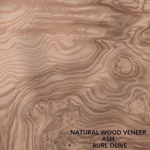 Ongebruikelijke natuurlijke witte as hout fineer burl olijfolie AA-klasse voor wandbekleding dikte 0,5 mm