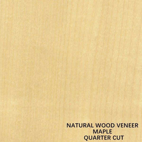 Amerikaanse Natuurlijke van de het Kwartbesnoeiing van het Esdoorn Houten Vernisje Dikte 0.5mm Goede Kwaliteit voor Meubilair en Muzikaal Instrument