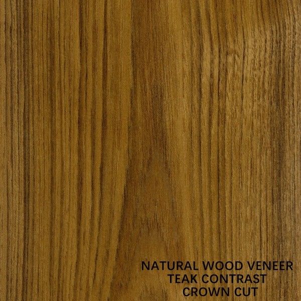 Kabinet/Deur van de de Kroonkorrel van de Contrast Zwart Lijn Natuurlijk de Teak Houten Vernisje 0.150.55mm