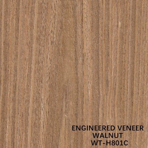 Gereconstitueerd Walnoothout Fineer Vlak Gesneden Kroongroef Voor Deuren En Ramen 0.15-0.55mm Dikte WT-H801C