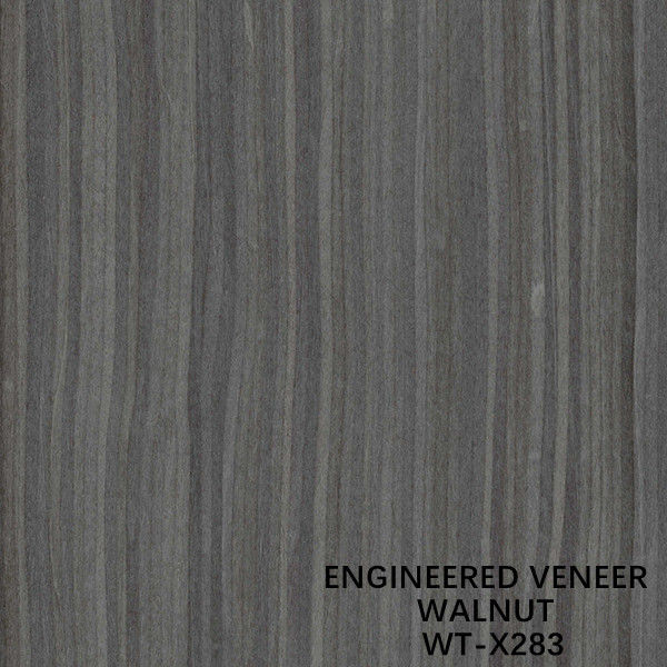 Door de mens gemaakt walnoothoutfineer Grijze kleur Rechte nerf 2500-3050 mm lengte