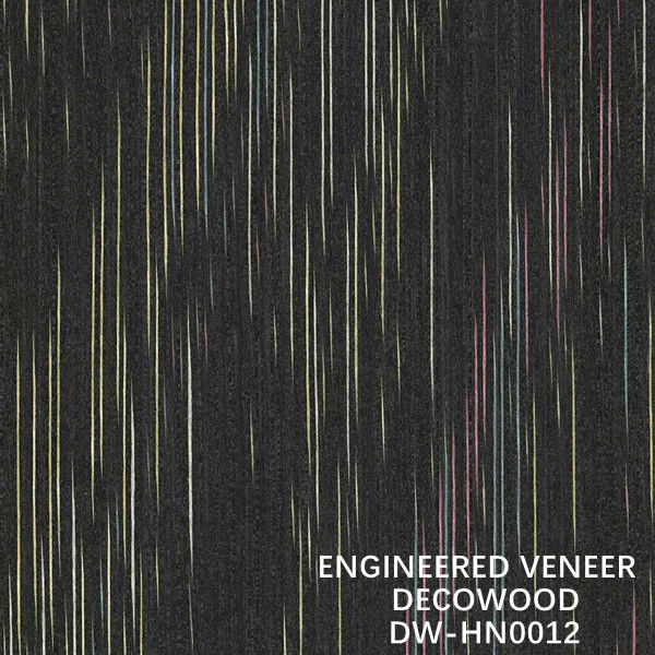 Onregelmatige textuur Gebouwd Decowood-fineer voor hoteldecoratie 2500 * 640 mm standaardformaat