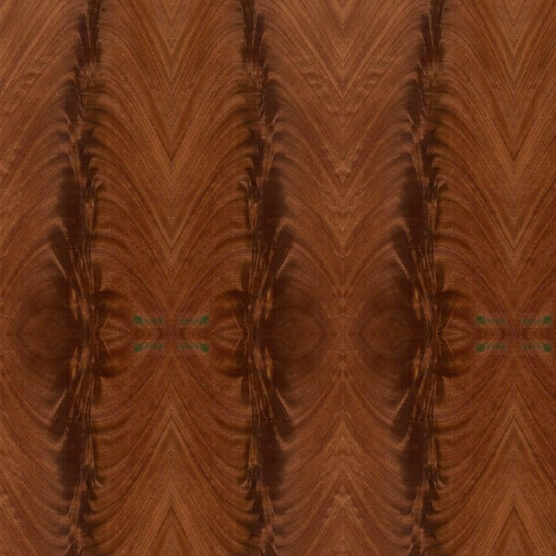 Hoteldecoratie Natuurlijk mahoniehoutfineer Un Normal Crotch Grain Man Made