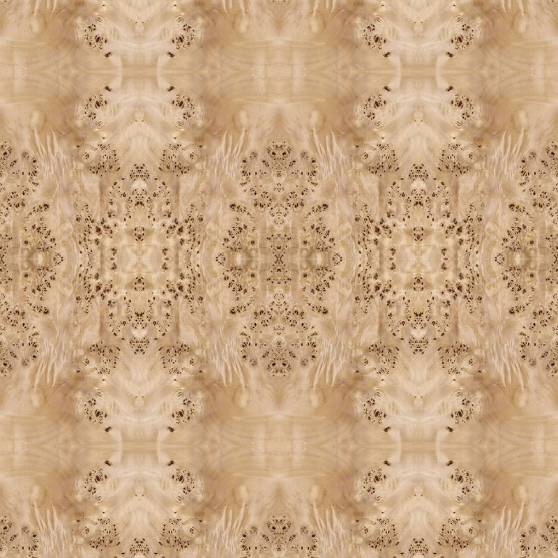 Het buitensporige Comité zag Natuurlijke Witte Decoratie 2440/2745mm van Populierburl wood veneer for hotel de Verlengde onder ogen Levering van Groottechina