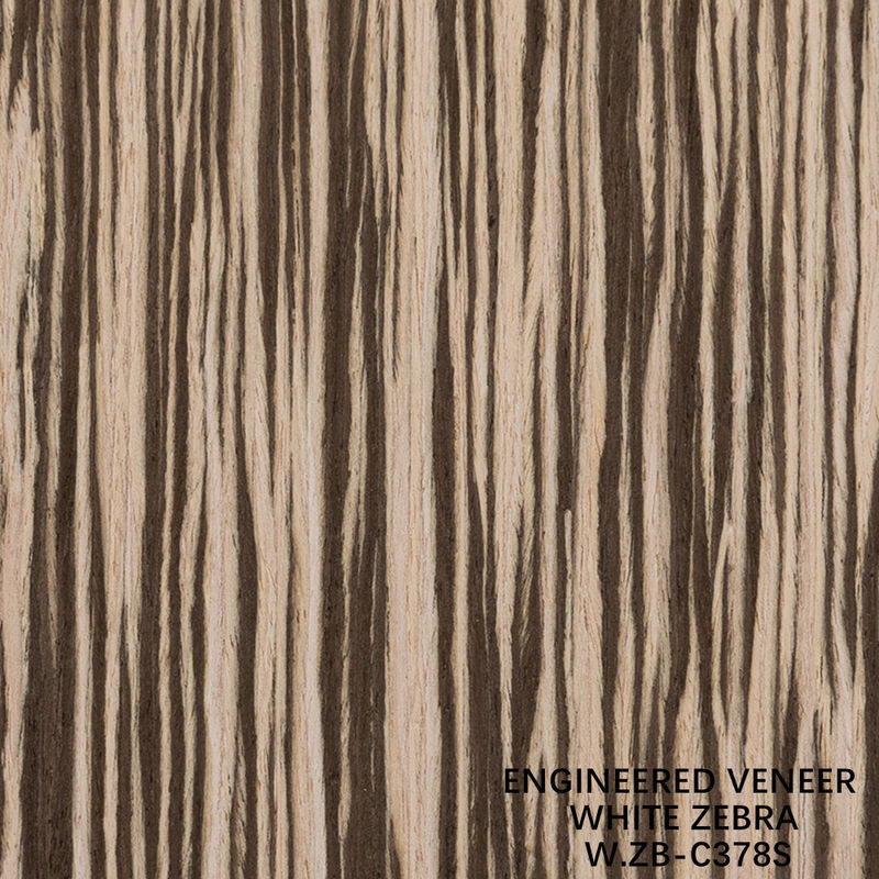 2500 mm Ingenieur Hout Veneer Wit Zebra Rechte Graan Zb-378s Voor Fancy Plywood