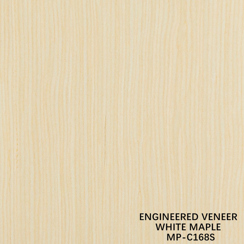 Fancy Recombined Wood Veneer White Maple 168S Rect Grain Voor het interieur van de auto