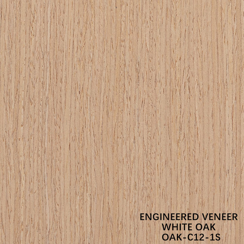 Simulatie hout fineer witte eik 12-1s rechte korrels 0,15-0,55 mm Voor decoratie