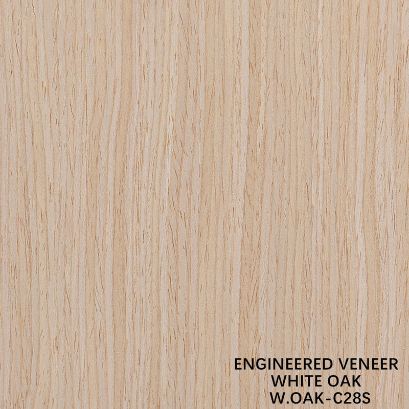 Hersteld decoratief ingenieurswerk Wit eiken hout veneer 28S rechtkorrels