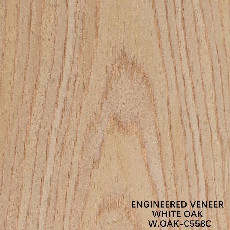 Witte eiken hout, plat gesneden, vernis, kroonkorrel 558C, voor hotelversiering
