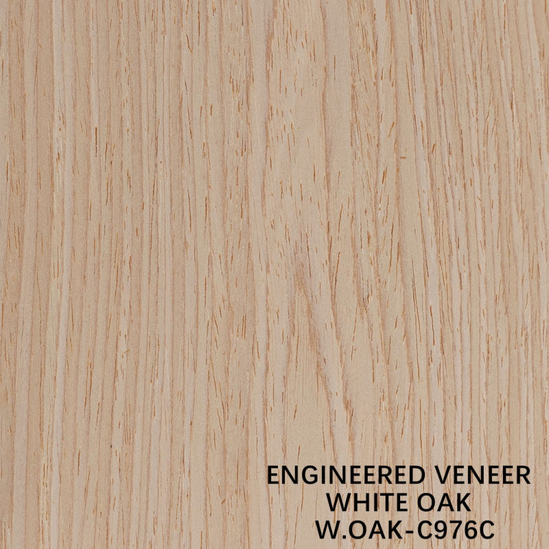 Hersteld decoratief hout veneer witte eik 976C kroonkorrel 0,15-0,55 mm
