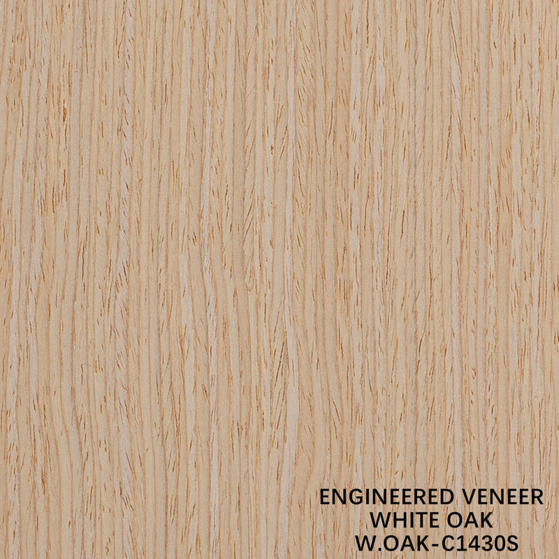Rechte graan hout fineer witte eik 1430S Voor deur 0.15-0.6mm