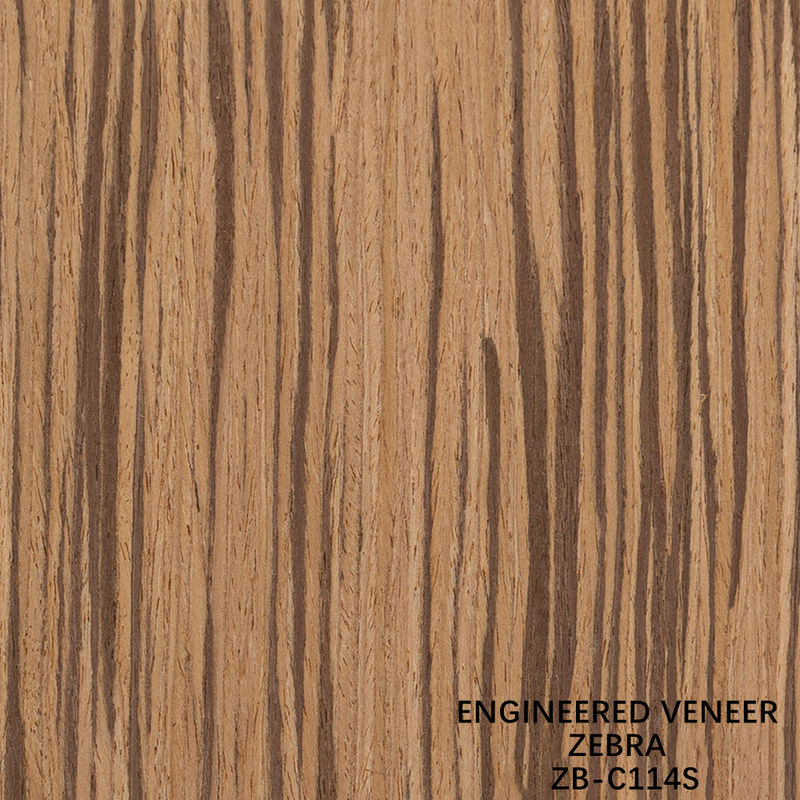 Rechte zebra gereconstitueerd houten fineer binnenshuis decoratief bord 2500mm ZB-114S / 115S