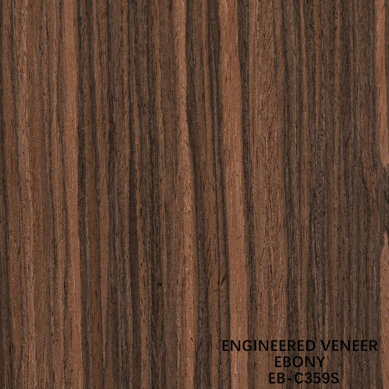 Recon Ebony Wood Veneer Slice Cut Rect Grain Double Color Voor deuren en kasten Gezicht Decoratie