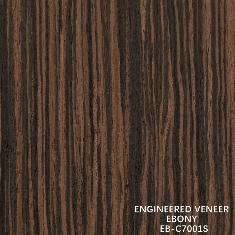 Fancy recombineerde ebony hout fineer kwart rechte graan gevlochten rug voor hotel en kast decoratie