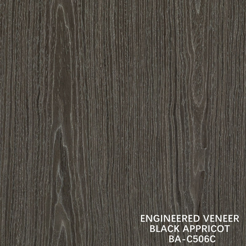 Top A Ingenieur hout fineer gewassen zwart abrikoos kroon graan donkere kleur voor hotel kast decoratie