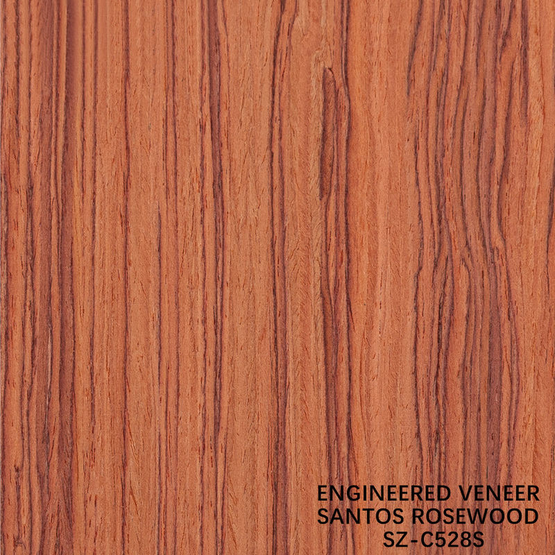 Fancy Wood Veneer Santos Rosewood Manmade Veneer Sheet 2050-3200mm Voor Muziekinstrumenten China Factory
