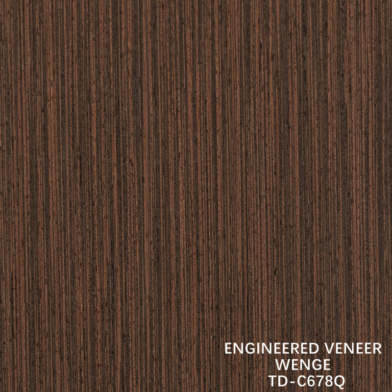 Ingenieur Hout Veneer Slice Cut Wenge Quarter Grain Goede prijs Voor Hotel Decoratie 3200mm