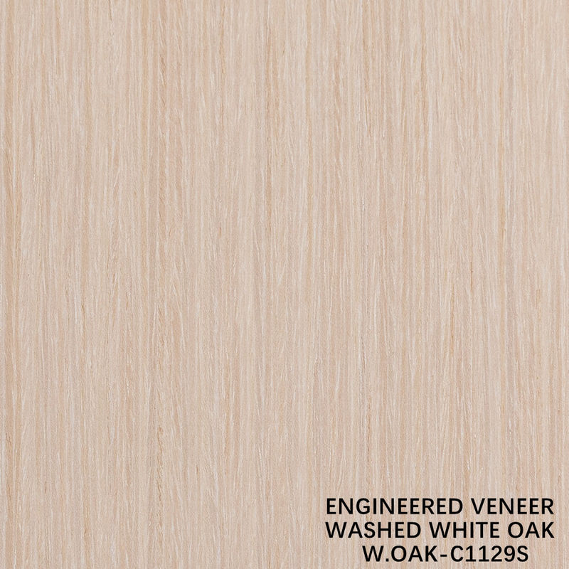 Door de mens vervaardigde gewassen eiken houten fineer 0,15-0,55 mm dikte op maat voor hotel en huis decoratie China Makes
