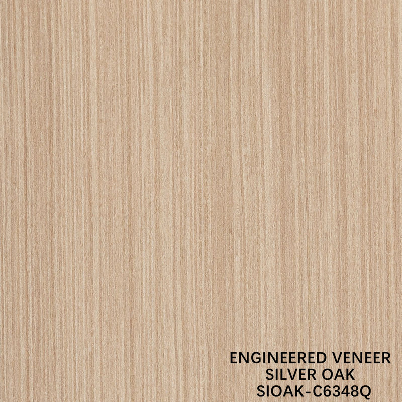 Kunstmatige houten fineer kwart gesneden van zilveren peer verlengde grootte 3200 mm voor deuren en kasten