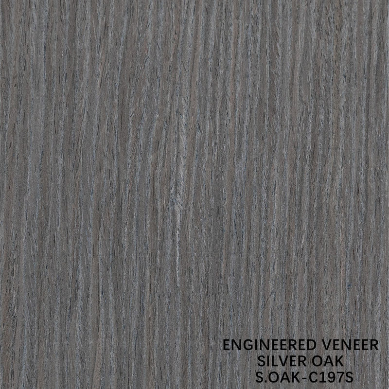 Fancy Engineered Wood Veneer Of Silver Oak Quarter Cut Voor Deur En Kas Gezicht Verlengd Grootte 3100mm