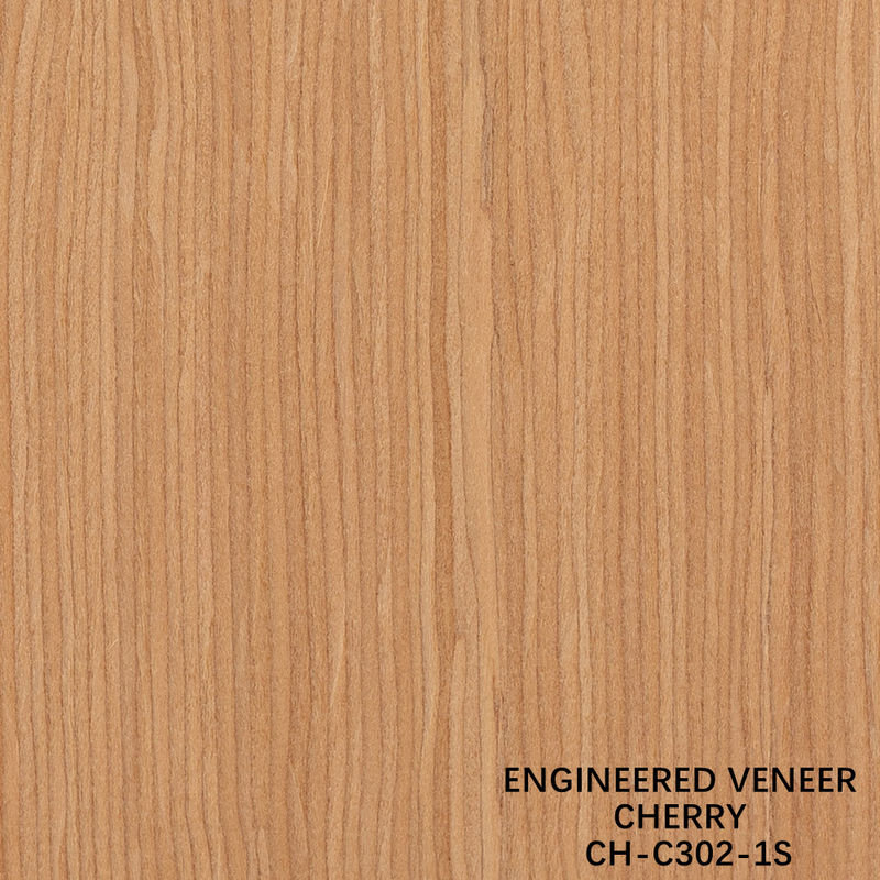 Cherry Wood Veneer Fancy Panels Rechte korrel 0,18-0,6 mm Dikte Op maat voor hoteldecoratie