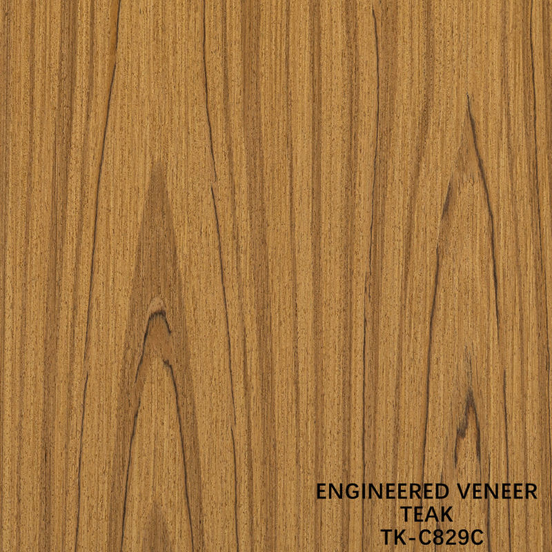 Ingenieursteak hout veneer plaat geconfronteerd fancy panel kroon graan 0,55 mm dikte voor kasten