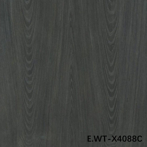 Hoogwaardige houtfolie Europese Walnoot E.WT-X4088C Crown Cut Zwart met 0,15-0,55 mm voor deurfabriek