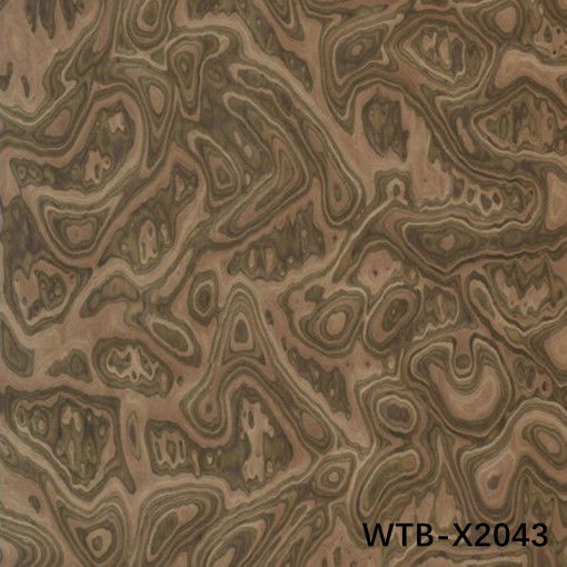 Herstelde zwarte walnootburl houten fineer WTB-X2043 0,15-0,55 mm voor binnendekoratieve platen