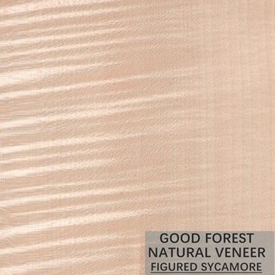 Natuurlijk Sycomoor Voorgesteld Houten Vernisje 0.3mm - 0.5mm voor Binnenlandse Deuren