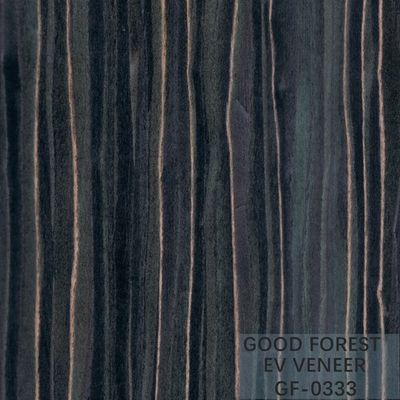 Gebouwd Houten Vernisje Ebony Wood Veneer 0.15-0.55 mm-Dikte