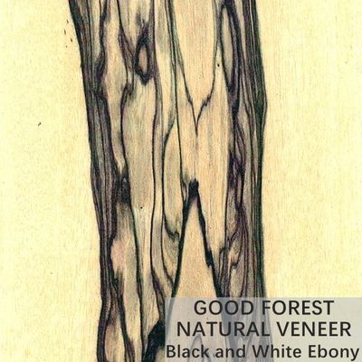 ODM Kroon van het Meubilair sneed de Natuurlijke Houten Vernisje Zwart-wit Ebbehout