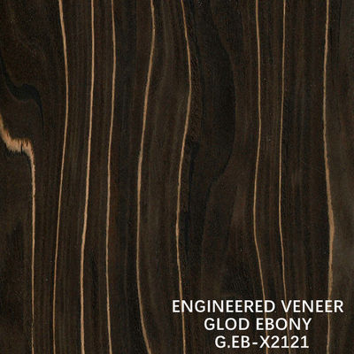 2500-3100 MM Ebony Engineered Wood Fineer X2121 Goud Onregelmatige Textuur Plak Gesneden Voor Deur