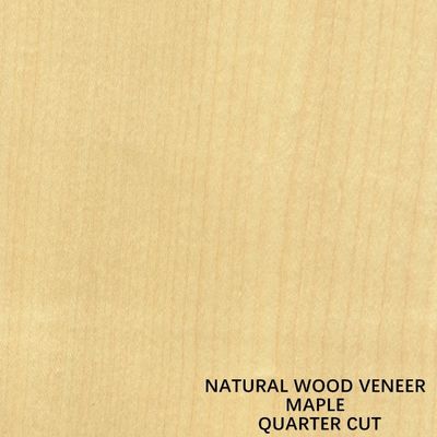 Amerikaanse Natuurlijke van de het Kwartbesnoeiing van het Esdoorn Houten Vernisje Dikte 0.5mm Goede Kwaliteit voor Meubilair en Muzikaal Instrument