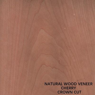 De vlakke Besnoeiingskroon sneed Natuurlijk Cherry Wood Veneer 0.150.5mm voor Comité en Meubilairgezicht