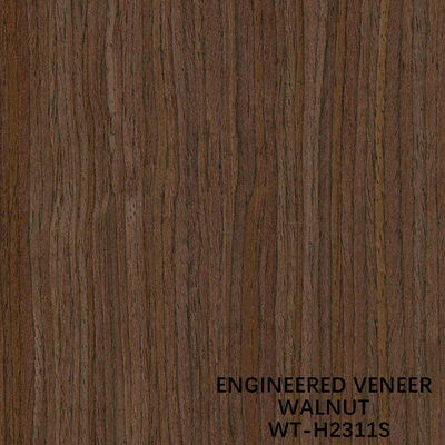 Recon Walnoot Hout Fineer Rechte Graan Standaard Maat 2500*640mm Voor Indoor Decoratief