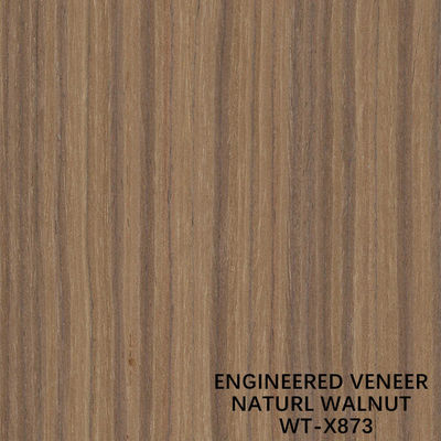 EV Engineered Wood Fineer Natural Walnut Quarter Straight Grain Standaard Maat 2500*640MM