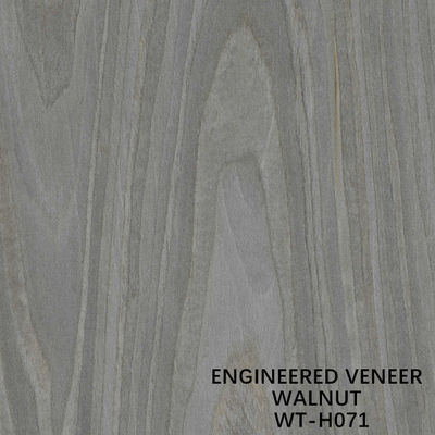 Gereconstitueerd Walnoothout Fineer Grijs Kroongraan Voor Binnendeuren 0,15-0,6mm Dikte S.WT-H071