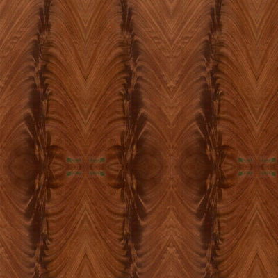 Hoteldecoratie Natuurlijk mahoniehoutfineer Un Normal Crotch Grain Man Made