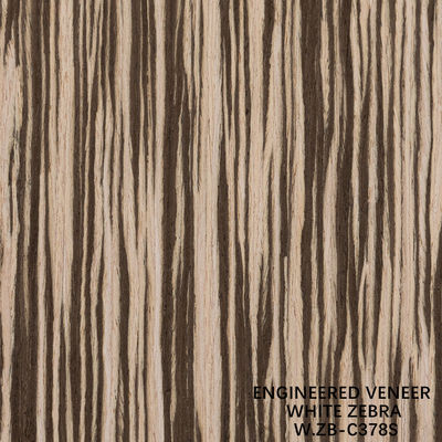 2500 mm Ingenieur Hout Veneer Wit Zebra Rechte Graan Zb-378s Voor Fancy Plywood