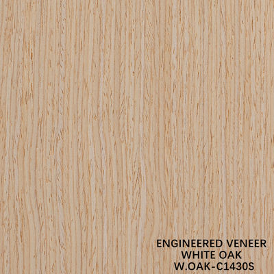 Rechte graan hout fineer witte eik 1430S Voor deur 0.15-0.6mm