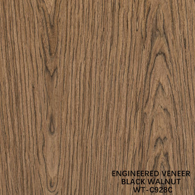 Gereconstitueerd hout fineer walnoot plat gesneden kroonkorrel 0,15-0,6 mm Bruin Voor deur