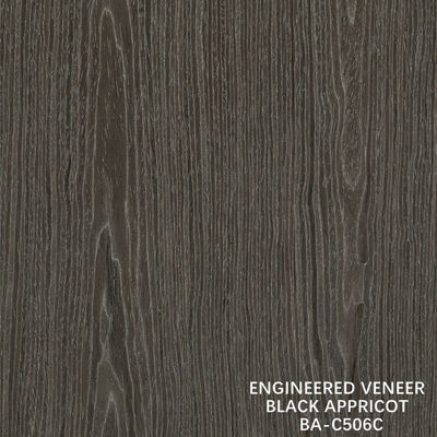 Top A Ingenieur hout fineer gewassen zwart abrikoos kroon graan donkere kleur voor hotel kast decoratie