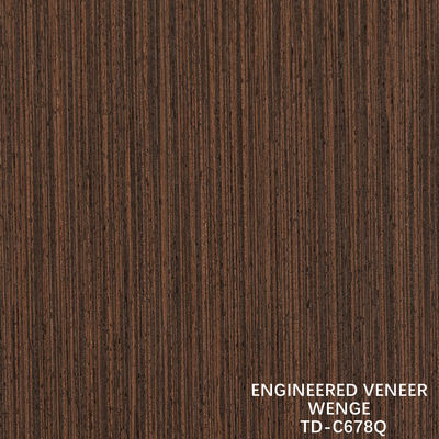 Ingenieur Hout Veneer Slice Cut Wenge Quarter Grain Goede prijs Voor Hotel Decoratie 3200mm