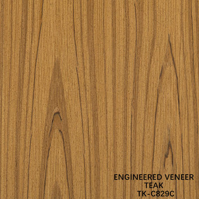 Ingenieursteak hout veneer plaat geconfronteerd fancy panel kroon graan 0,55 mm dikte voor kasten
