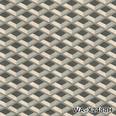 Hoogwaardige op maat gemaakte houten fineer rooster textuur verlengde grootte voor hotelversiering